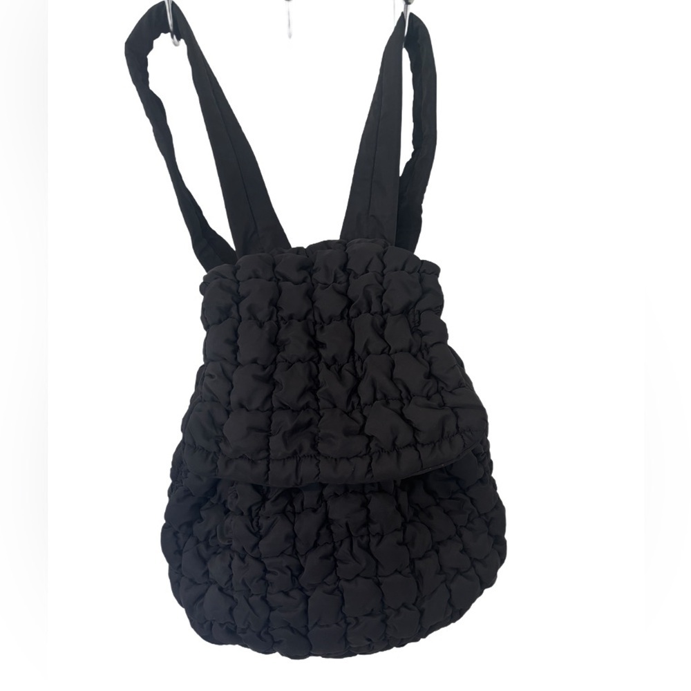 Super Cute Forever 21 Black Quilted Backpack
